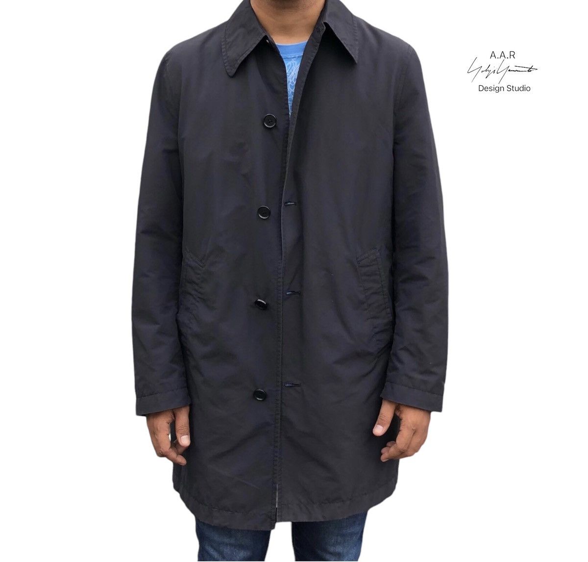 Yohji Yamamoto A.A.R Yohji Yamamoto Design Studio Trench Coat Size US L / EU 52-54 / 3 - 1 Thumbnail