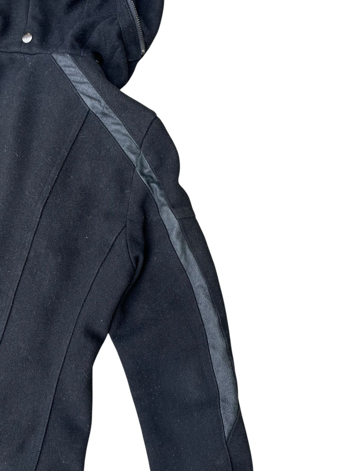 If Six Was Nine × JACKROSE × Le Grande Bleu (L.G.B.) Jackrose Luv Maison Wool Leather Hoodie Bondage Bono Jacket Size US M / EU 48-50 / 2 - 19 Thumbnail