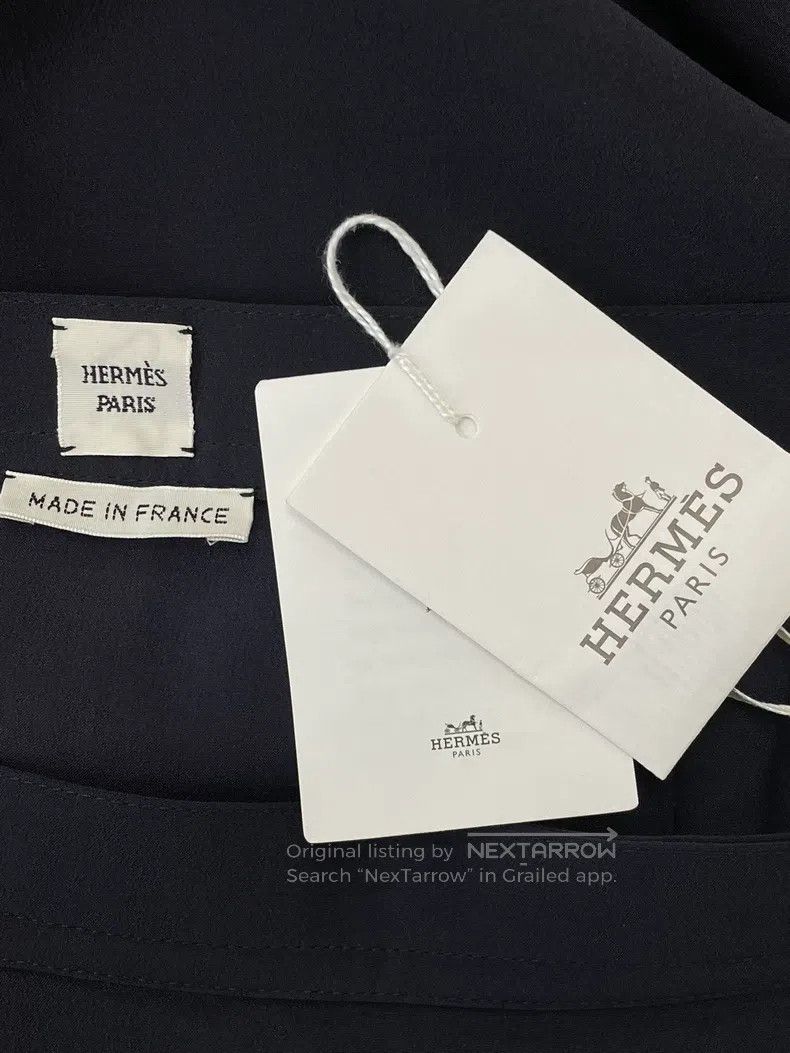 Hermes Hermes Black Silk Skirt Size 24" / US 00 / IT 34 - 3 Thumbnail