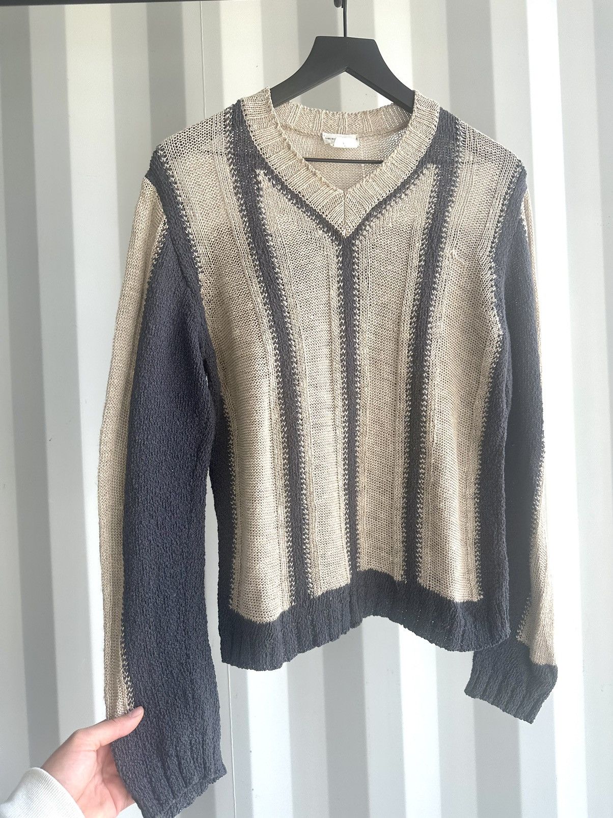 Dries Van Noten 90’s Knit SweaterCotton Linen Size US M / EU 48-50 / 2 - 3 Thumbnail