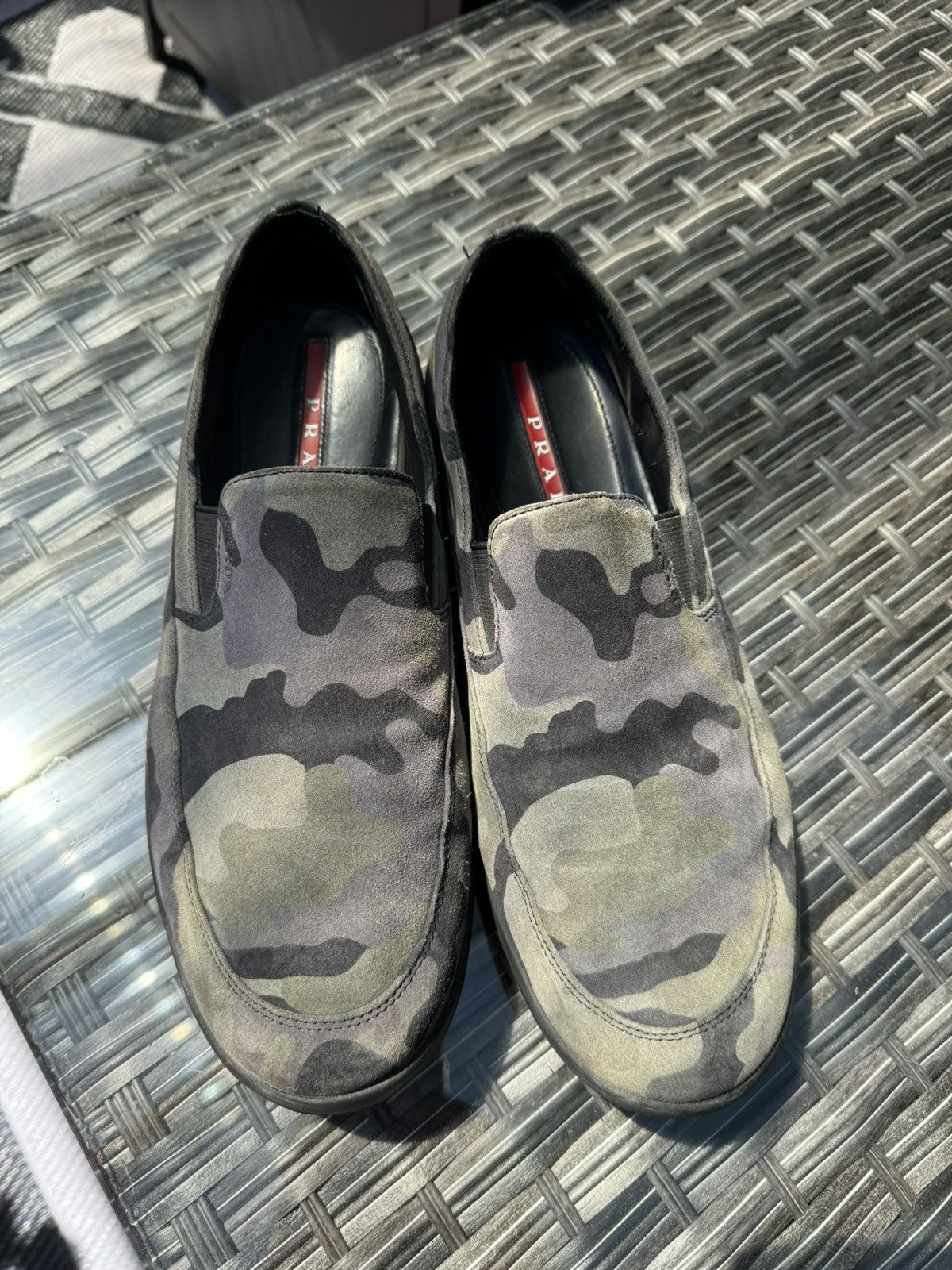 Prada Prada Suede Camo Slip-ons Size US 7 / EU 40 - 2 Thumbnail