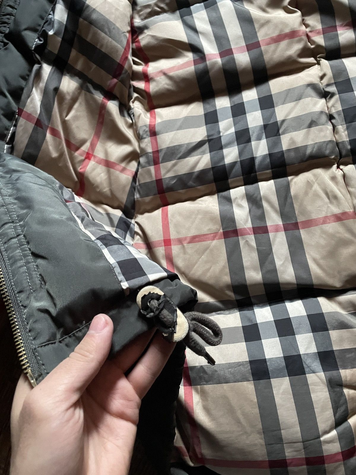 Burberry Burberry Brit Green Puffer Jacket Coat With Fur Size M / US 6-8 / IT 42-44 - 11 Thumbnail