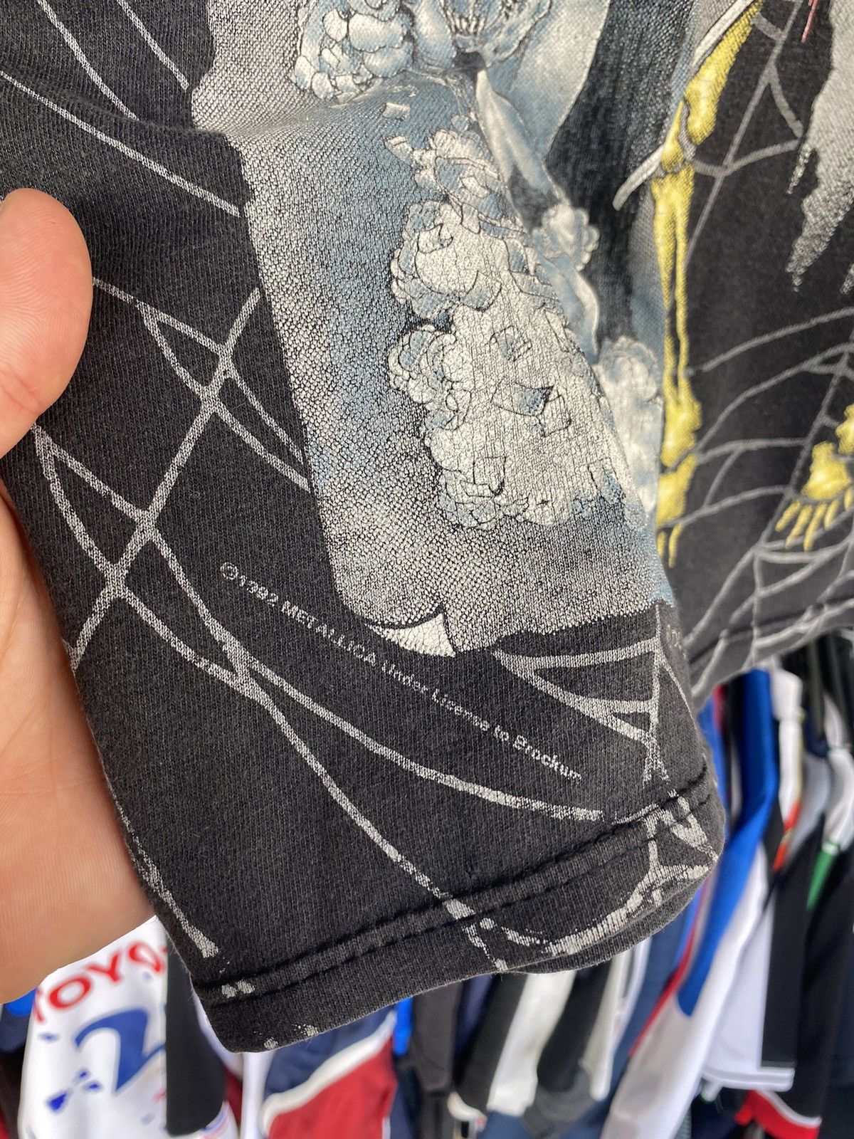 Band Tees VINTAGE BROCKUM METALLICA 1992 DAMAGE INC ALL OVER PRINT Size US XL / EU 56 / 4 - 8 Thumbnail
