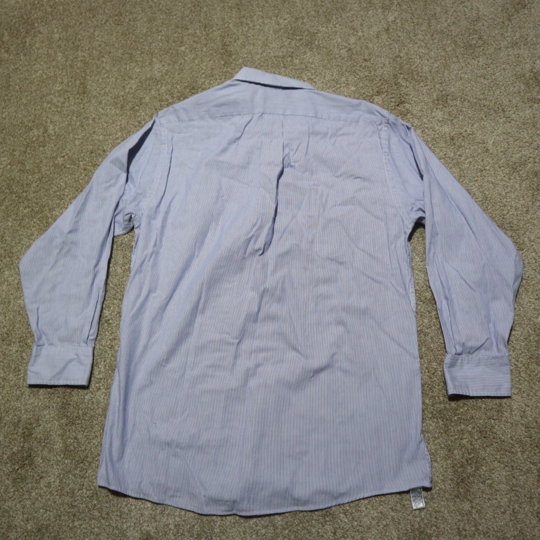 Van Heusen Van Heusen Dress Shirt Blue Striped Shirt Men 15.5 Regular Size 15.5 32/33 Dress Shirt Men Blue Striped Van Heusen Regular 15.5 Mens Shirt Size 42R - 7 Thumbnail