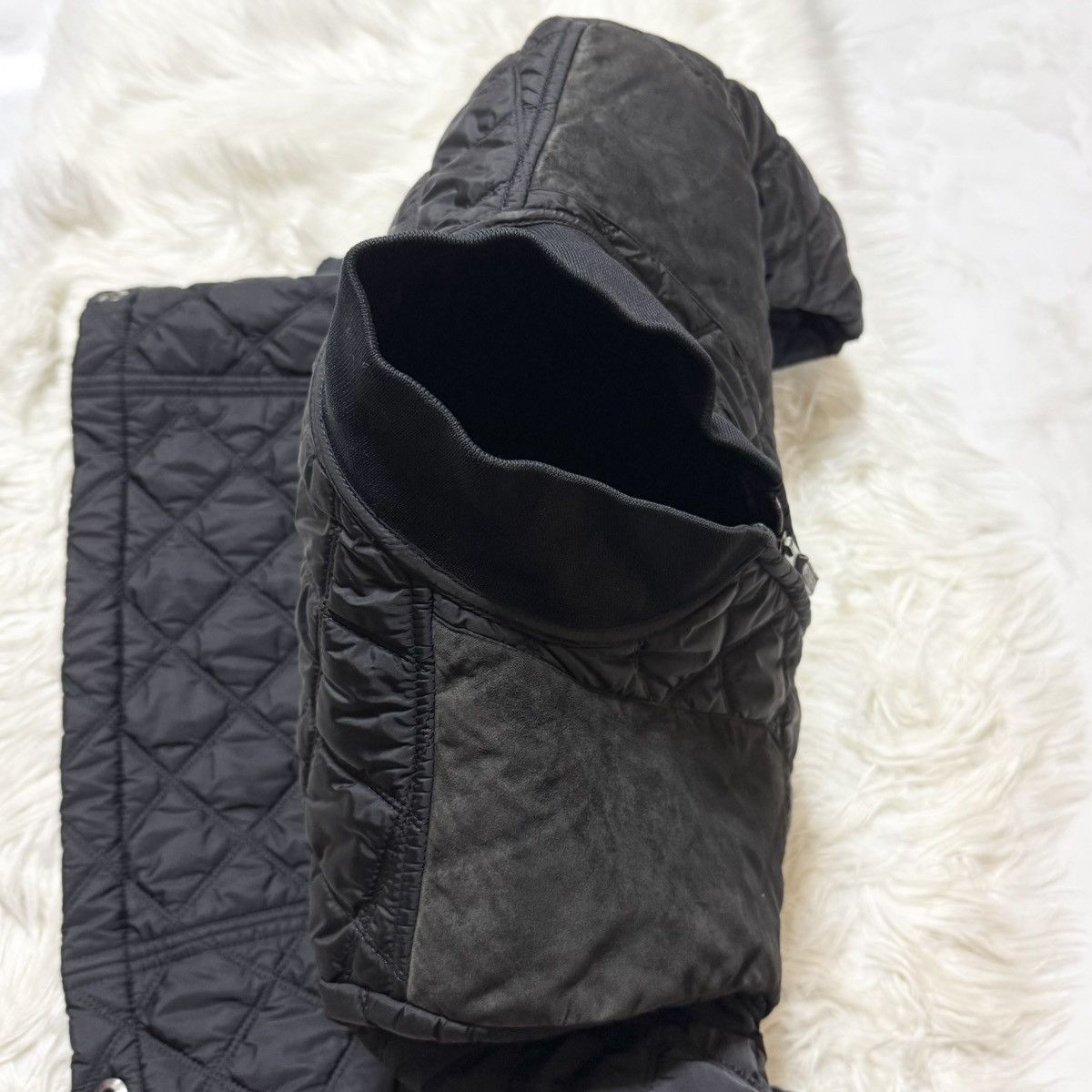 Gucci Gucci Runway Model Suede and Leather Quilted Nylon Jacket Size US M / EU 48-50 / 2 - 13 Thumbnail