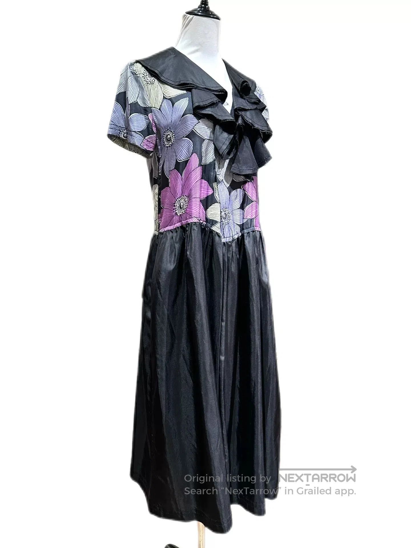 Comme des Garcons Comme Des Garçons Floral Ruffled Collar Dress. Size M / US 6-8 / IT 42-44 - 1 Thumbnail