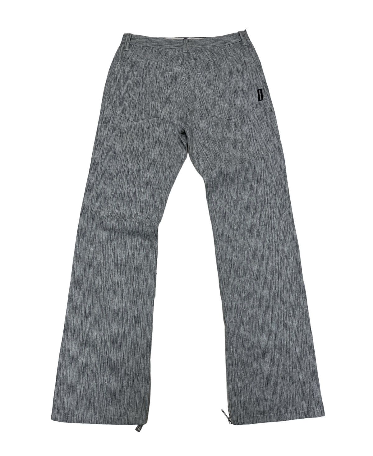 In The Attic Bernings Sho Designer Denim Flare Zipper Leg Pants Size US 29 - 2 Thumbnail