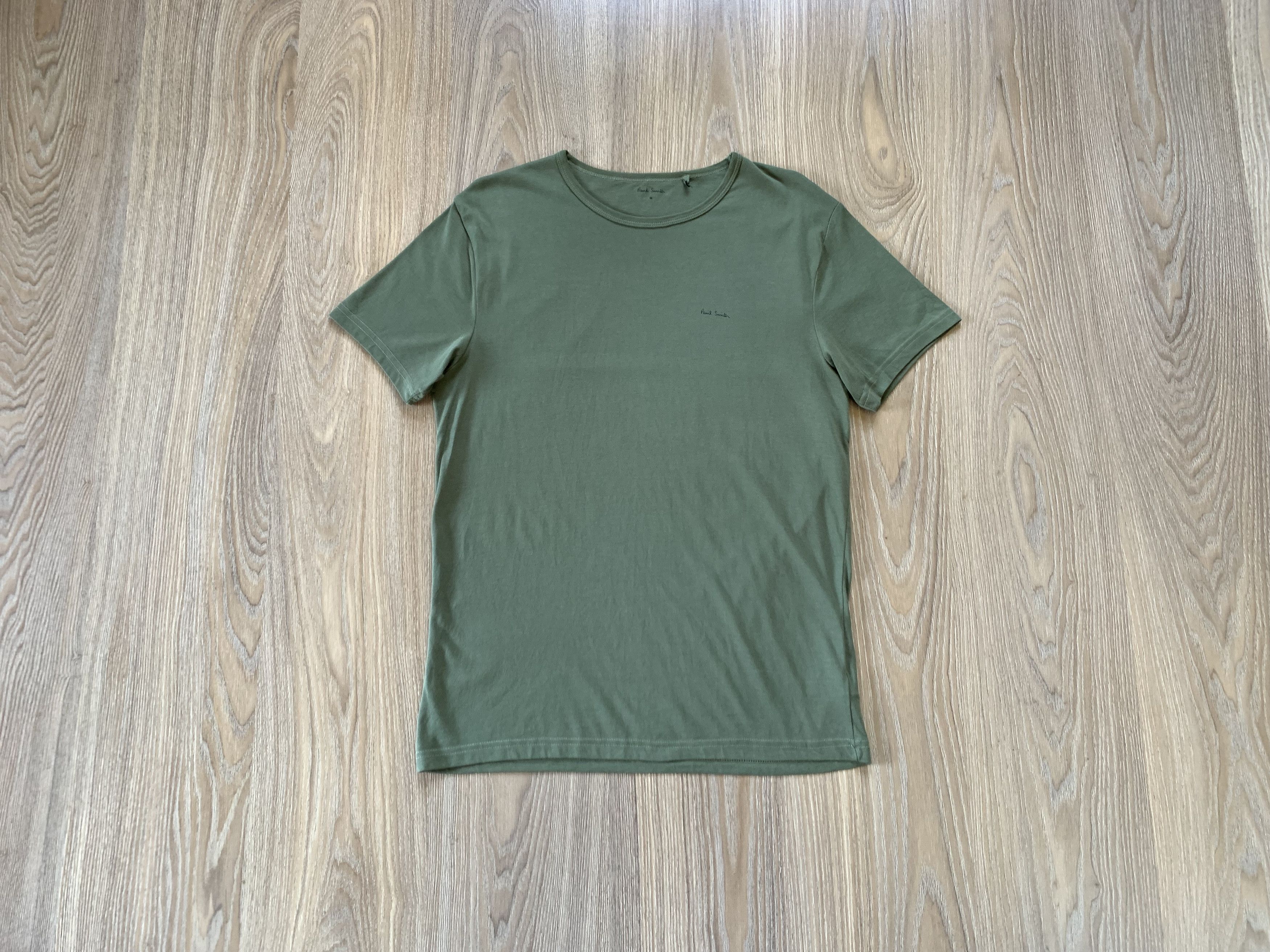 Designer × Paul Smith Paul Smith Khaki Cotton Basic T Shirt Size US M / EU 48-50 / 2 - 1 Thumbnail