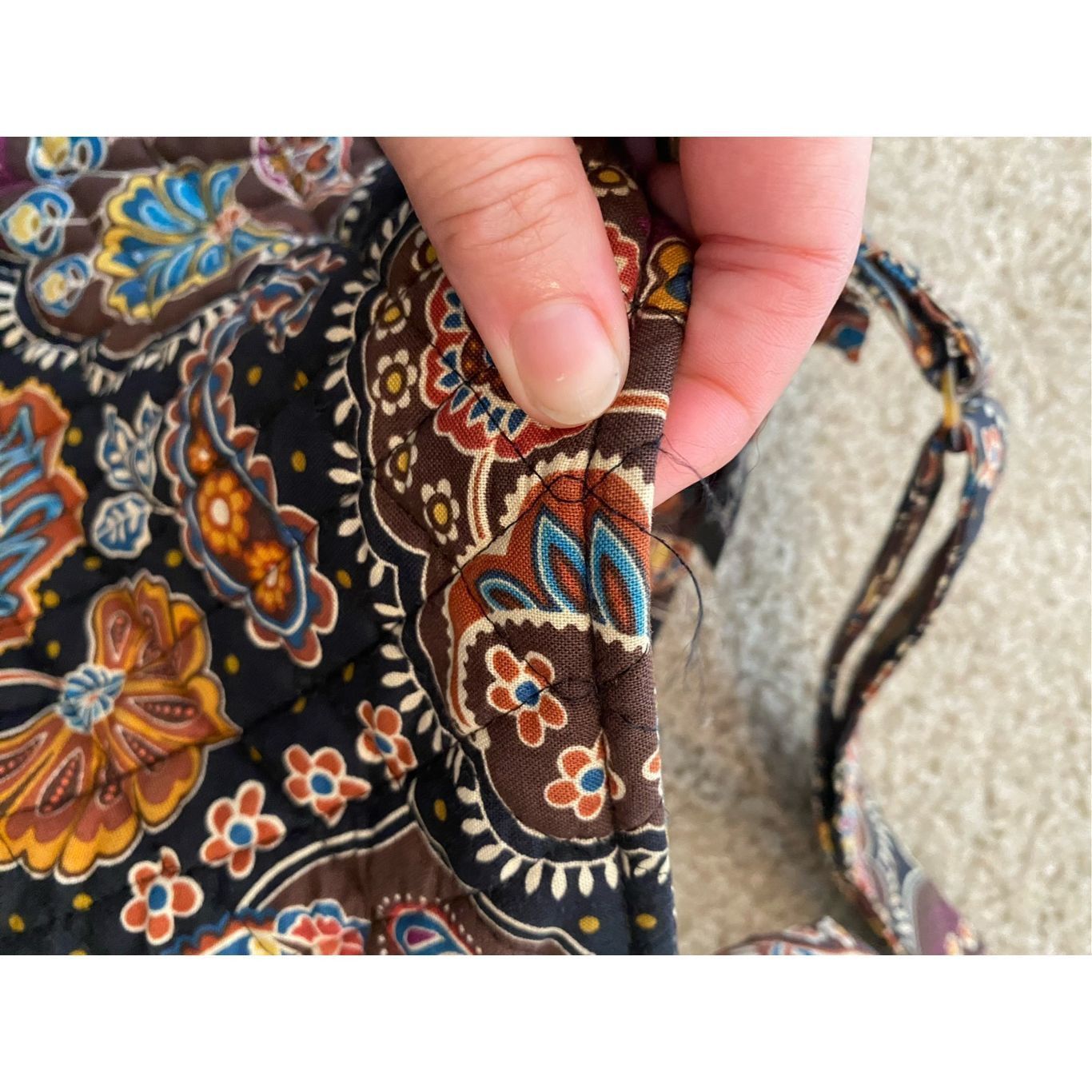Bradley Mountain Vera Bradley Cafe Latte Classic Crossbody Purse Shoulder Bag Size ONE SIZE - 7 Thumbnail