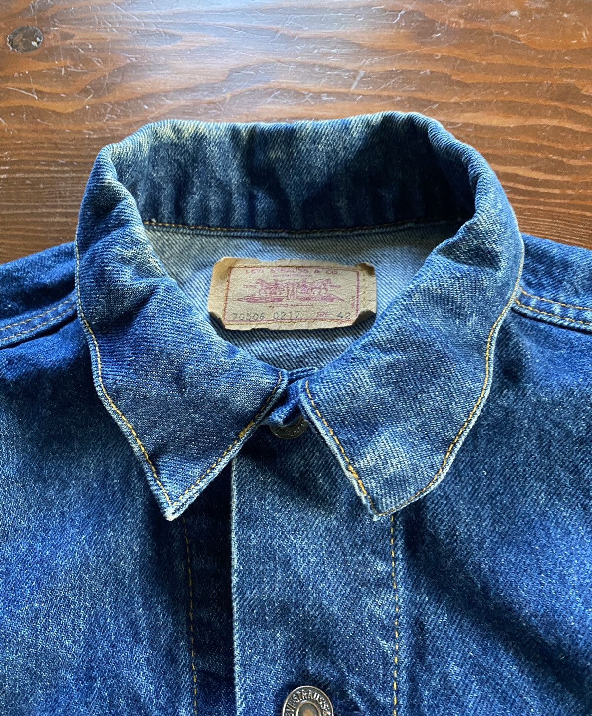 Levi's Vintage 80’s Levi’s Denim Trucker Jean Jacket Short Size US M / EU 48-50 / 2 - 16 Thumbnail