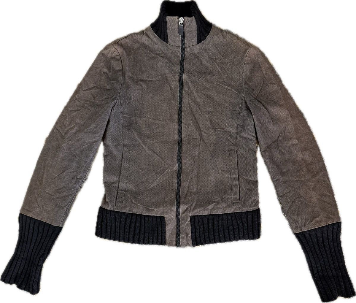 Miu Miu MIU MIU BOMBER STYLE JACKET WITH RIBBED KNIT TRIM Size M / US 6-8 / IT 42-44 - 1 Thumbnail