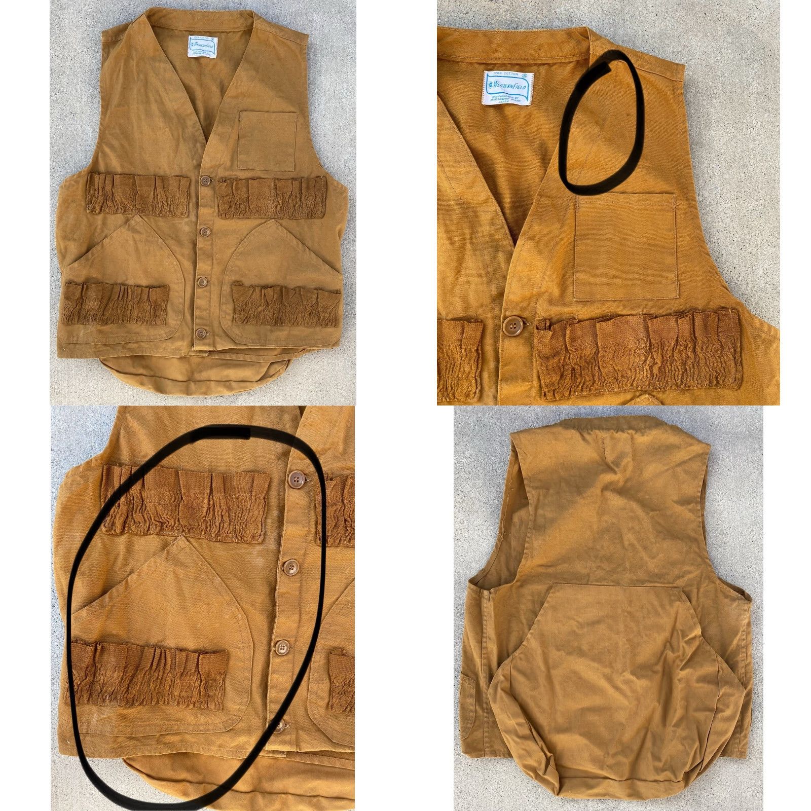 Vintage VINTAGE Western Field Hunting Vest Duck Canvas Tobacco Brown Men S Vest Shirt? Size US S / EU 44-46 / 1 - 10 Thumbnail