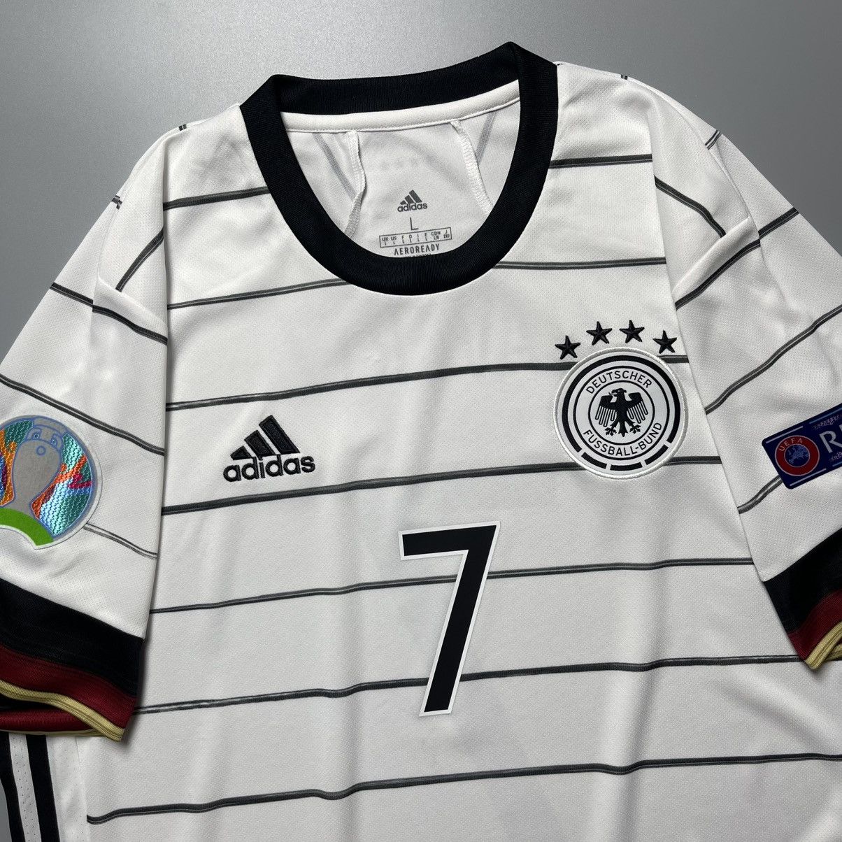 Adidas GERMANY ADIDAS 2020 EURO FOOTBALL HOME JERSEY #7 HAVERTZ Size US L / EU 52-54 / 3 - 4 Thumbnail