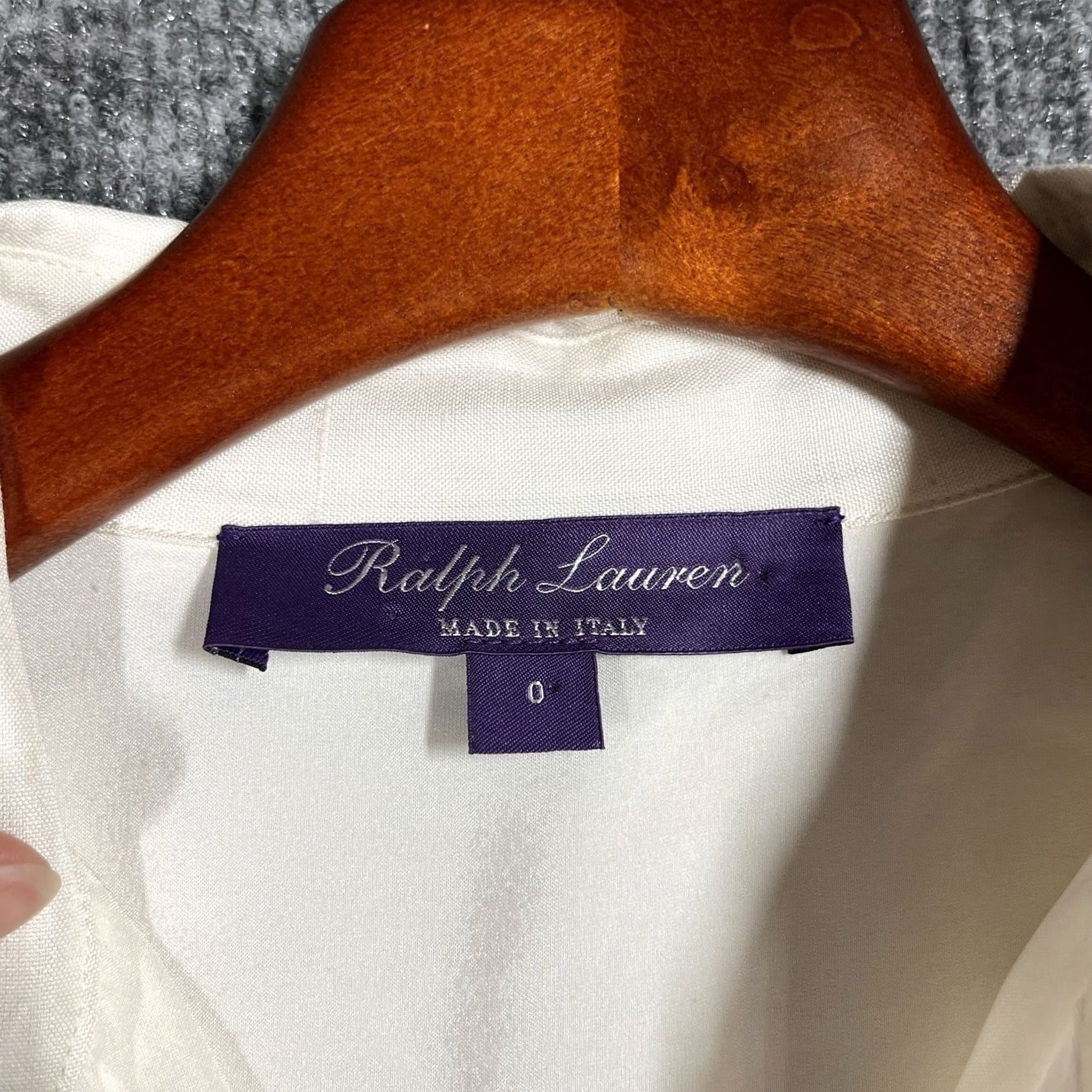 Ralph Lauren Purple Label Ralph Lauren Purple Label Silk Shirt Dress Womens Size 0 Ivory Collar Midi Flaws Classic Designer Party/Cocktail Dress Mens? Size XS / US 0-2 / IT 36-38 - 3 Thumbnail