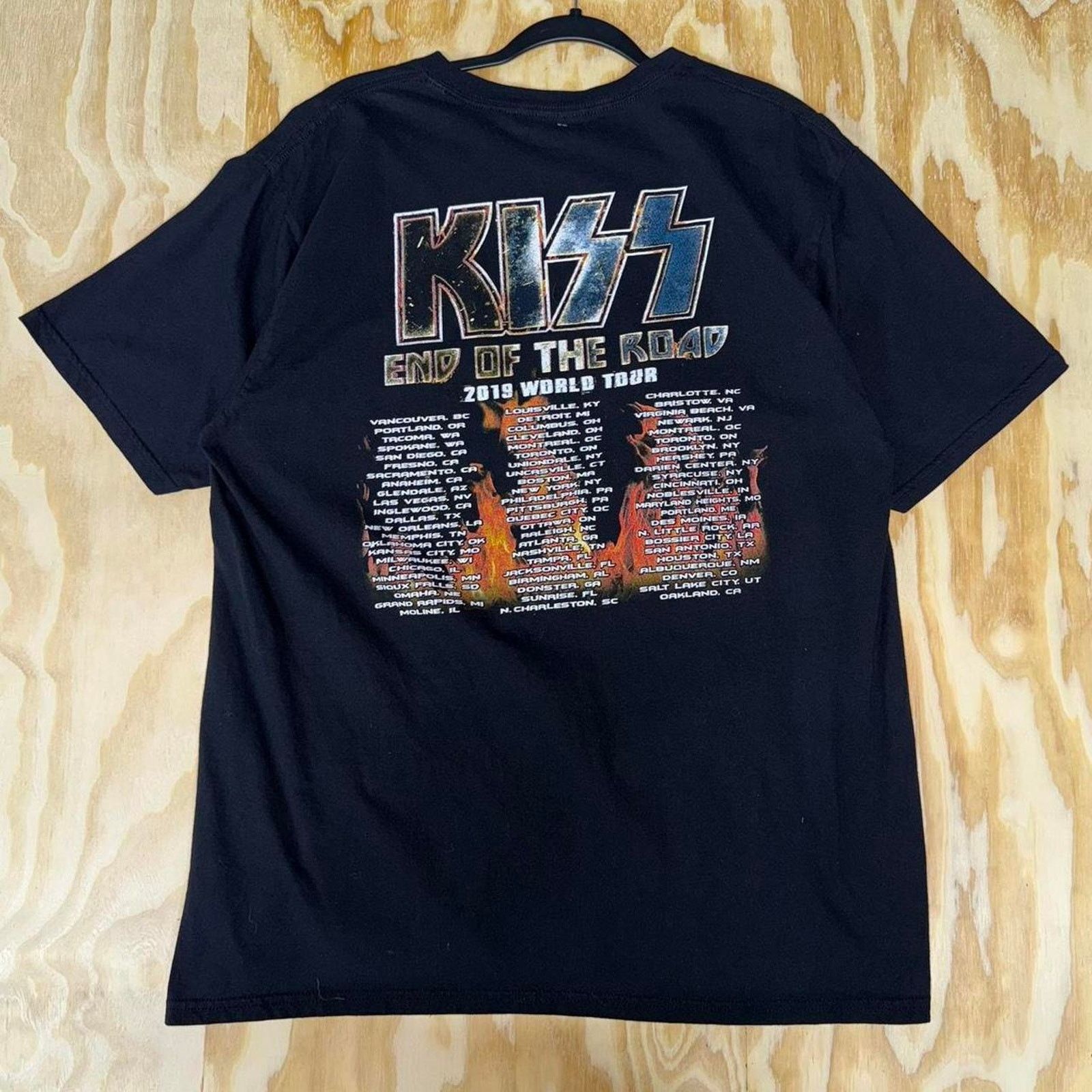 KISS 2019 kiss end of the road tour t-shirt Size US XL / EU 56 / 4 - 3 Thumbnail
