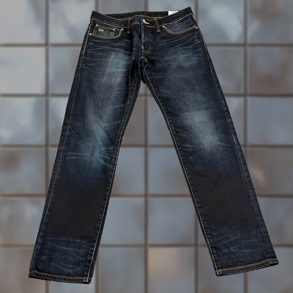 G-Star G-Star Jeans 32 32 Regular Tapered Dark Wash Blue Whiskering Honeycomb Jeans Boys Mens 3301 5-Pocket Design Size US 32 / EU 48 - 1 Thumbnail