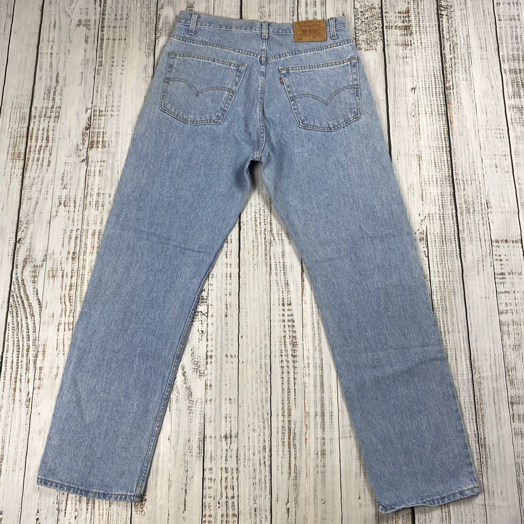 Levi's VINTAGE LEVI'S 505 BLUE JEANS Regular Fit Straight Leg Size 38x32 Light Wash Mens Size US 38 / EU 54 - 6 Thumbnail