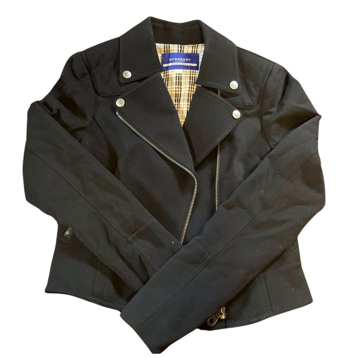 Burberry Burberry Blue Label Riders Moto Jacket Size XS / US 0-2 / IT 36-38 - 3 Thumbnail