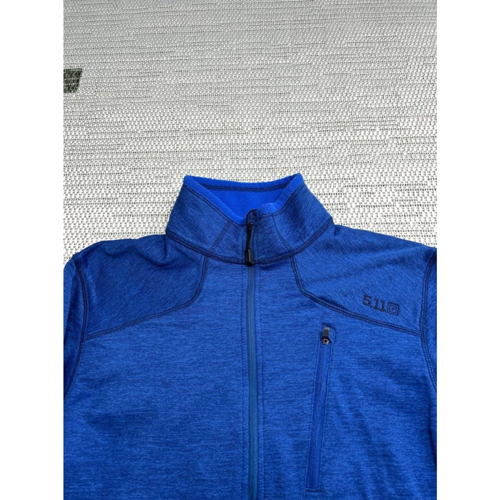 Vintage 5.11 Tactical Half Zip Fleece Sweatshirt Mens M Blue Logo Zipper Mock Neck Sweatshirt Size US M / EU 48-50 / 2 - 3 Thumbnail