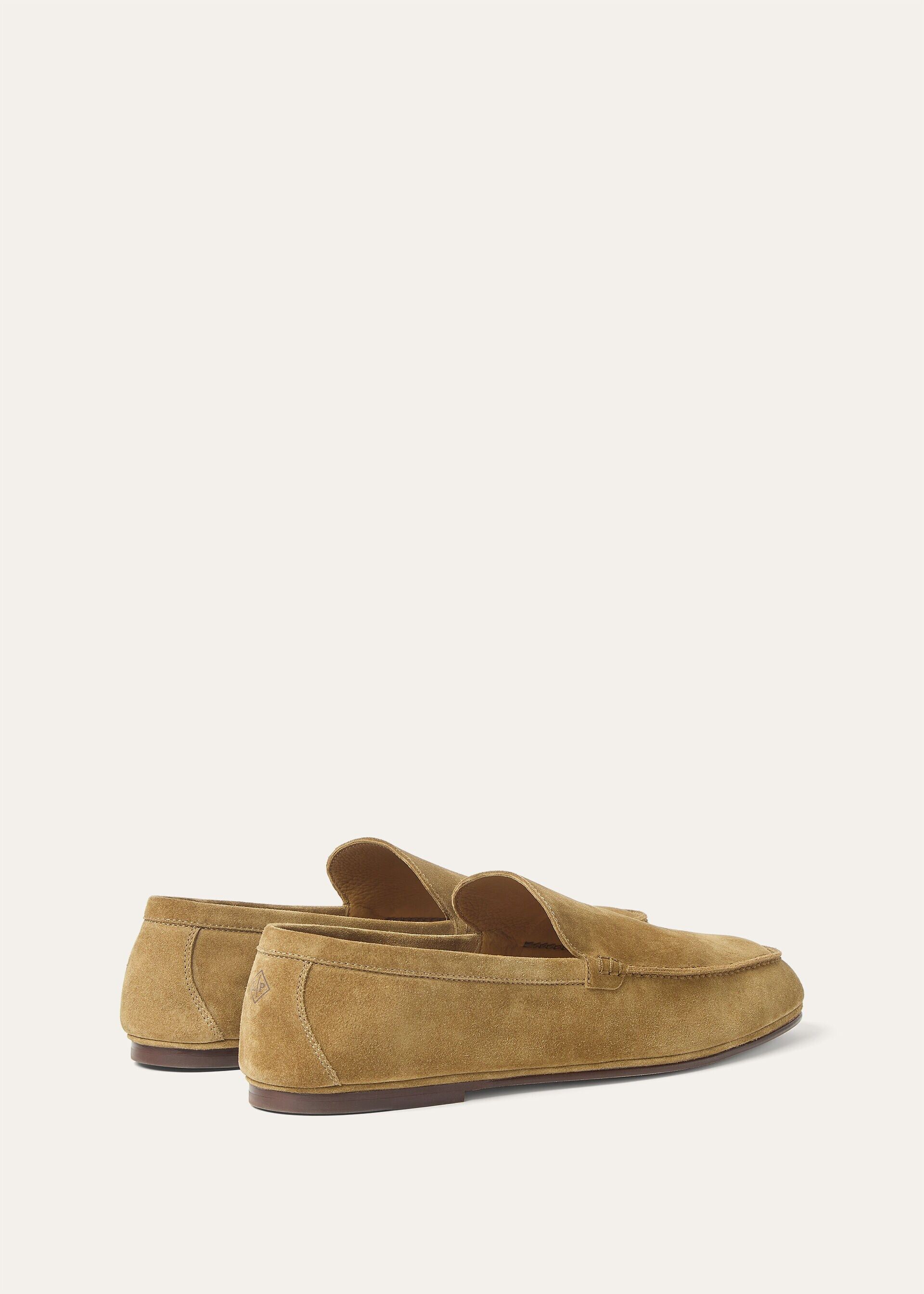 Loro Piana os11x0226 FAQ5514 Summer Anton Loafers in Savana Bark Size US 10 / EU 43 - 4 Thumbnail