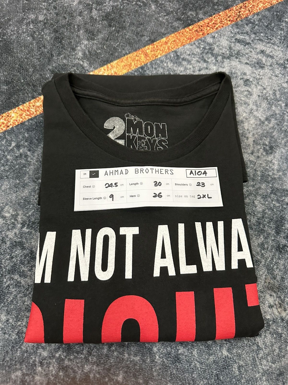 Vintage I’m not always right I’’m just never wrong tshirt A104 Size US XL / EU 56 / 4 - 8 Thumbnail