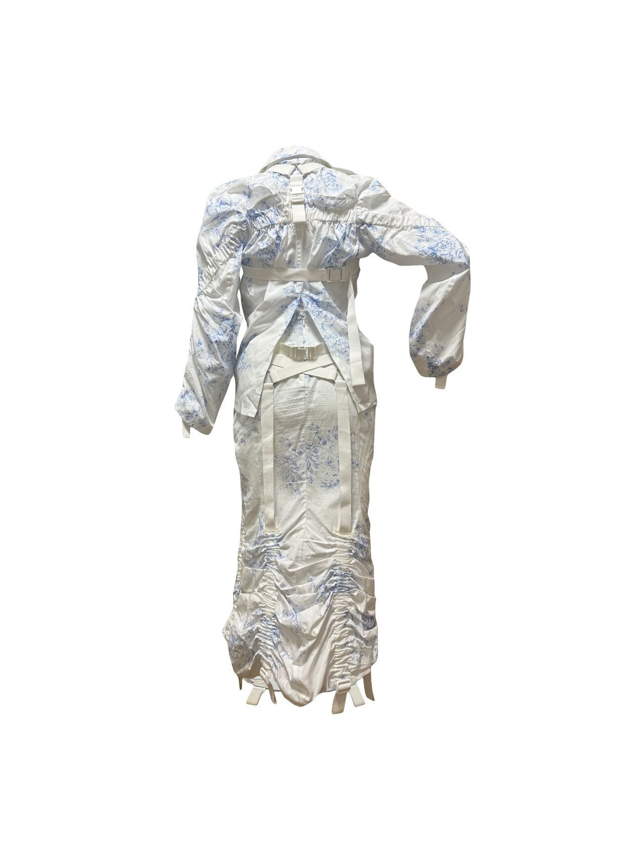 Junya Watanabe JUNYA WATANABE S/S 03 Floral Print Parachute Shirt and Skirt Size S / US 4 / IT 40 - 2 Thumbnail