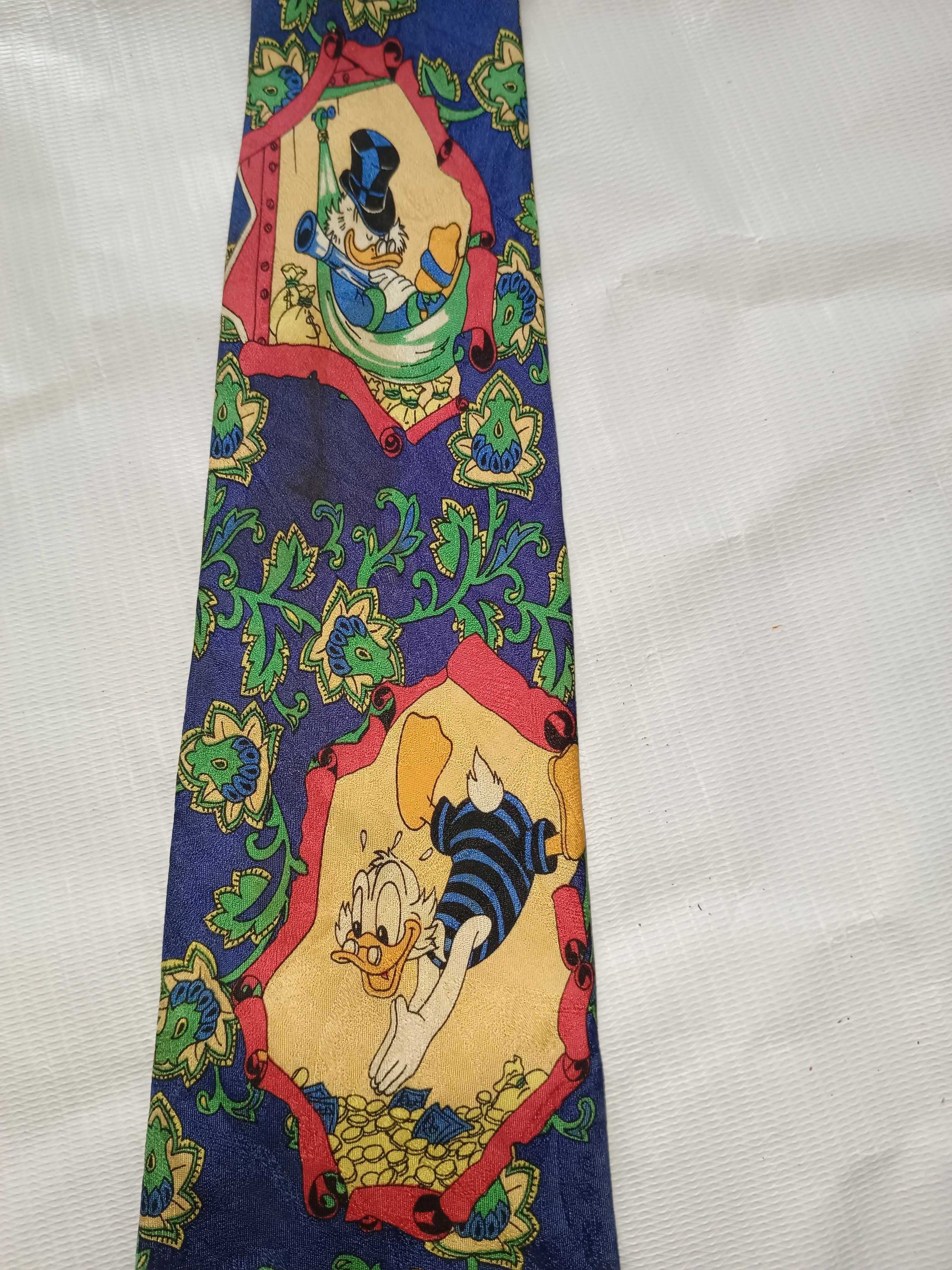 Disney × Mickey Mouse × Vintage Rare Vintage Walt Disney Iside Tie Size ONE SIZE - 5 Thumbnail