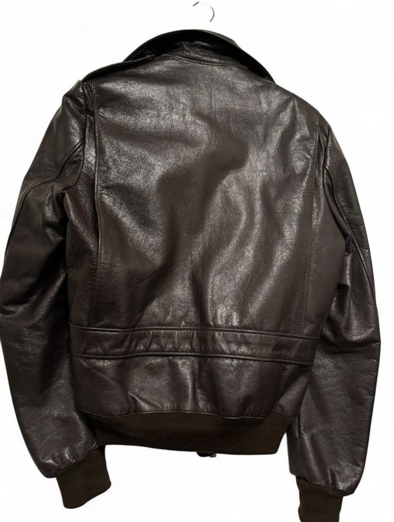Vintage SAM'S brown type A-2 leather bomber flight jacket Size US S / EU 44-46 / 1 - 3 Thumbnail