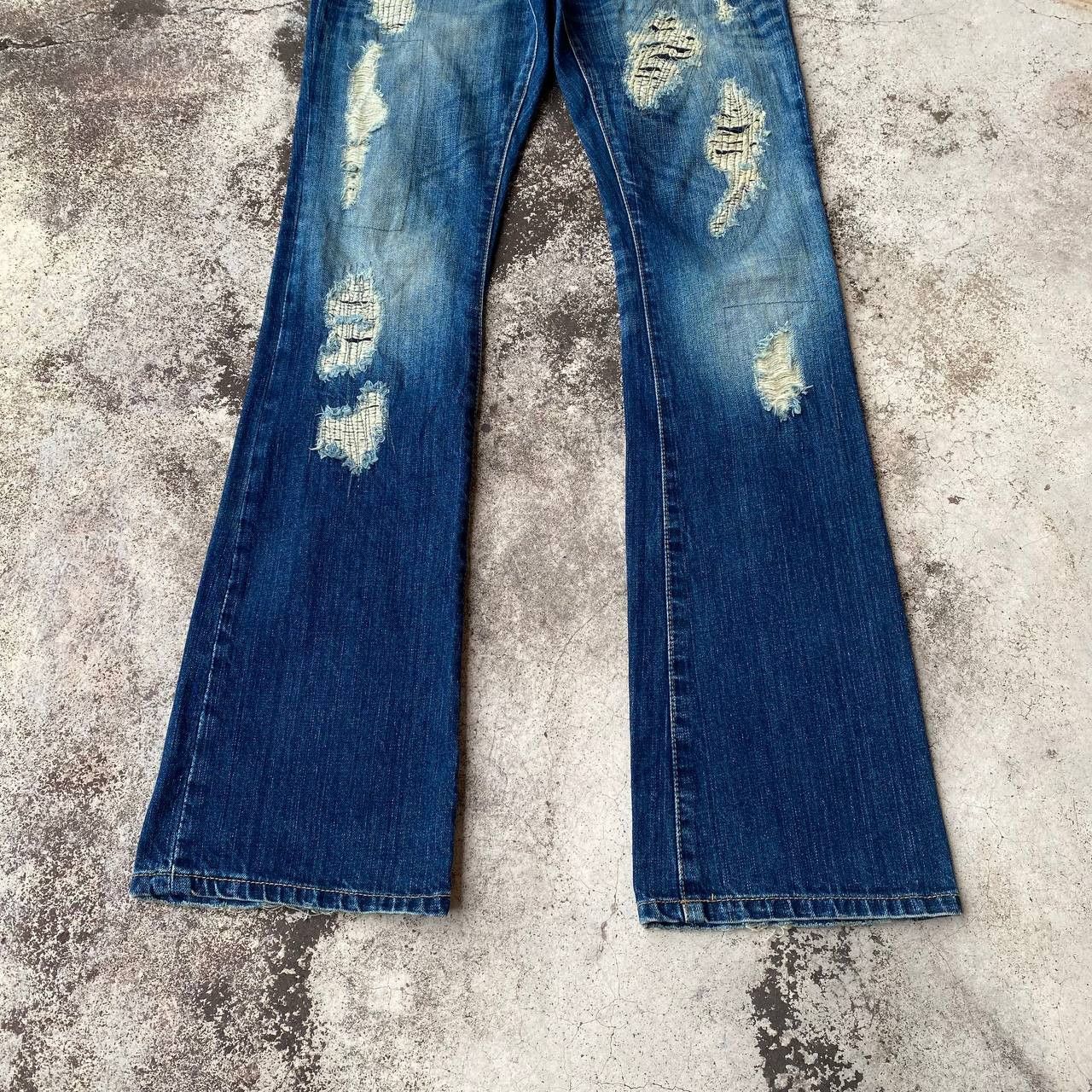 GOSTAR DE FUGA FLARED FUGA DISTRESSED DENIM BOOTCUT W29" Size US 30 / EU 46 - 6 Thumbnail