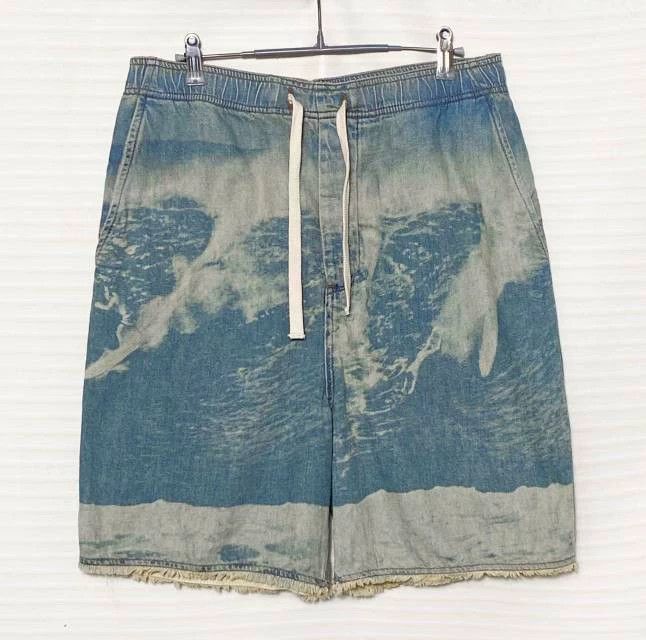 Loewe LOEWE Full print surf printed hand-worn drawstring shorts Size 30" / US 8 / IT 44 - 1 Thumbnail