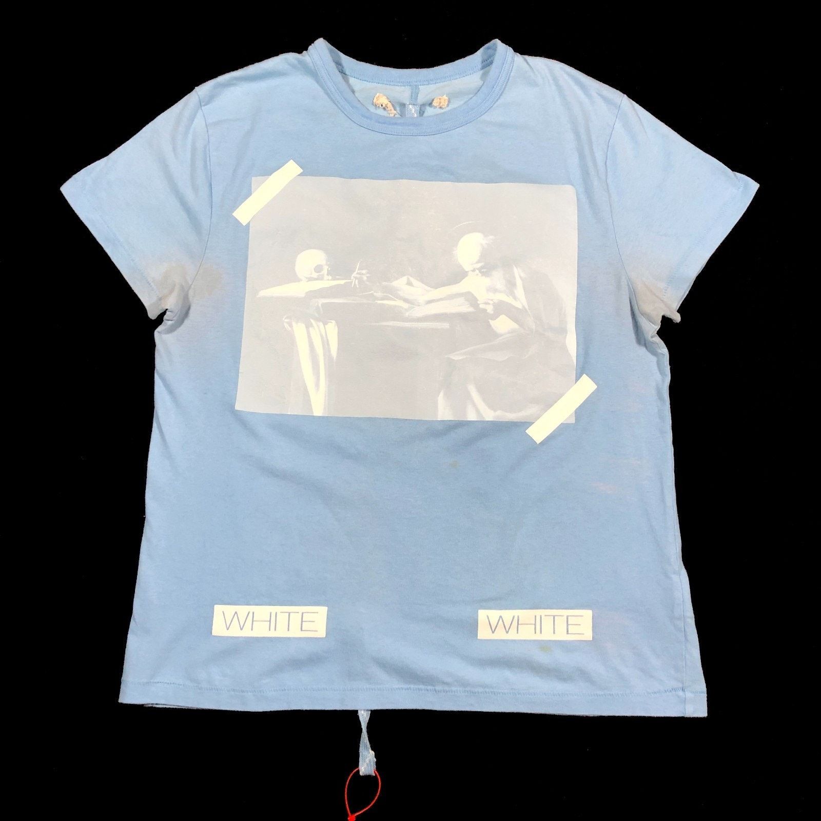 Off-White Off White Caravaggio Virgil Abloh Light Blue Tee Size XS Size US XS / EU 42 / 0 - 1 Thumbnail