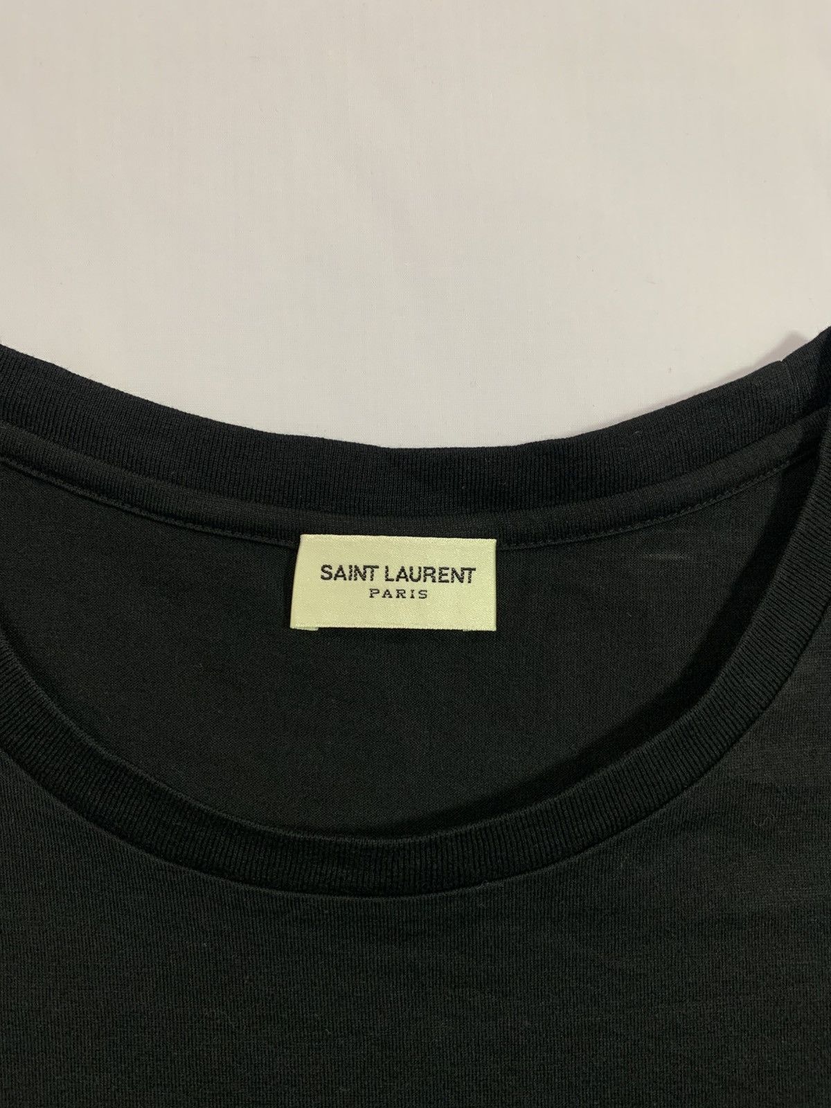 Saint Laurent Paris Saint Laurent Rive Gauche Logo Tshirt Size US M / EU 48-50 / 2 - 2 Thumbnail