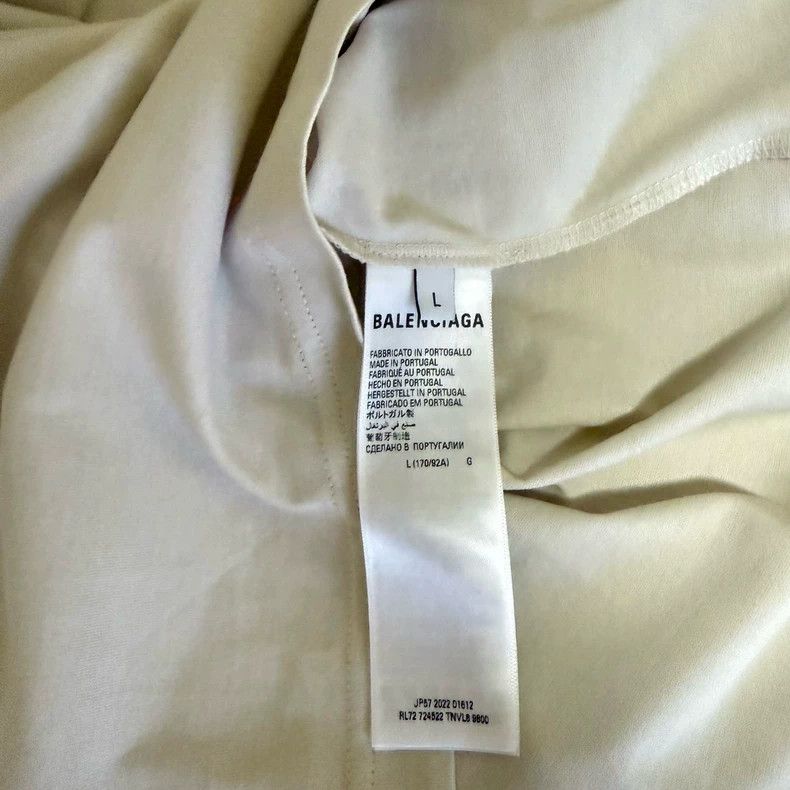 Balenciaga Balenciaga Beige short-sleeved T-shirt Size US L / EU 52-54 / 3 - 3 Thumbnail