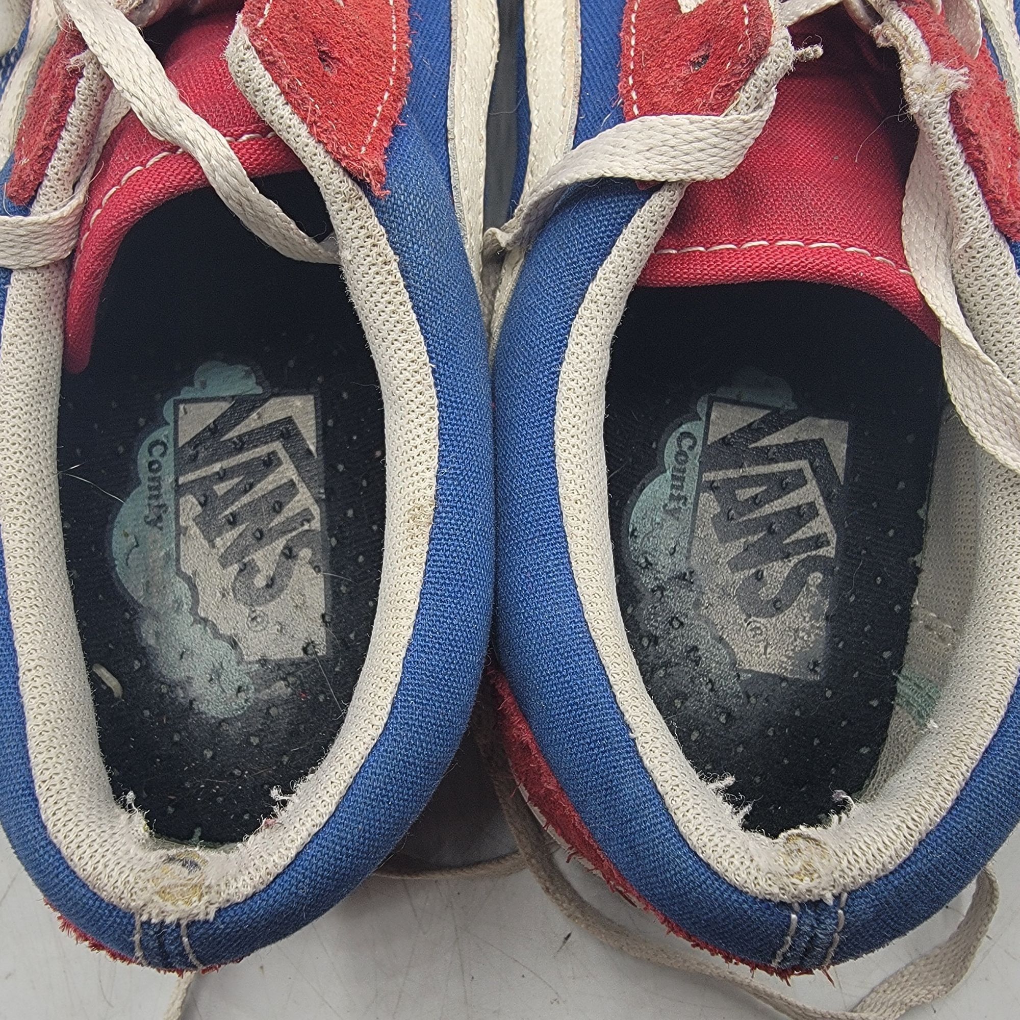 Vans Vans Old Skool Women 8.5 Red Blue White Sneaker Shoes Casual Size US 8.5 / IT 38.5 - 6 Thumbnail