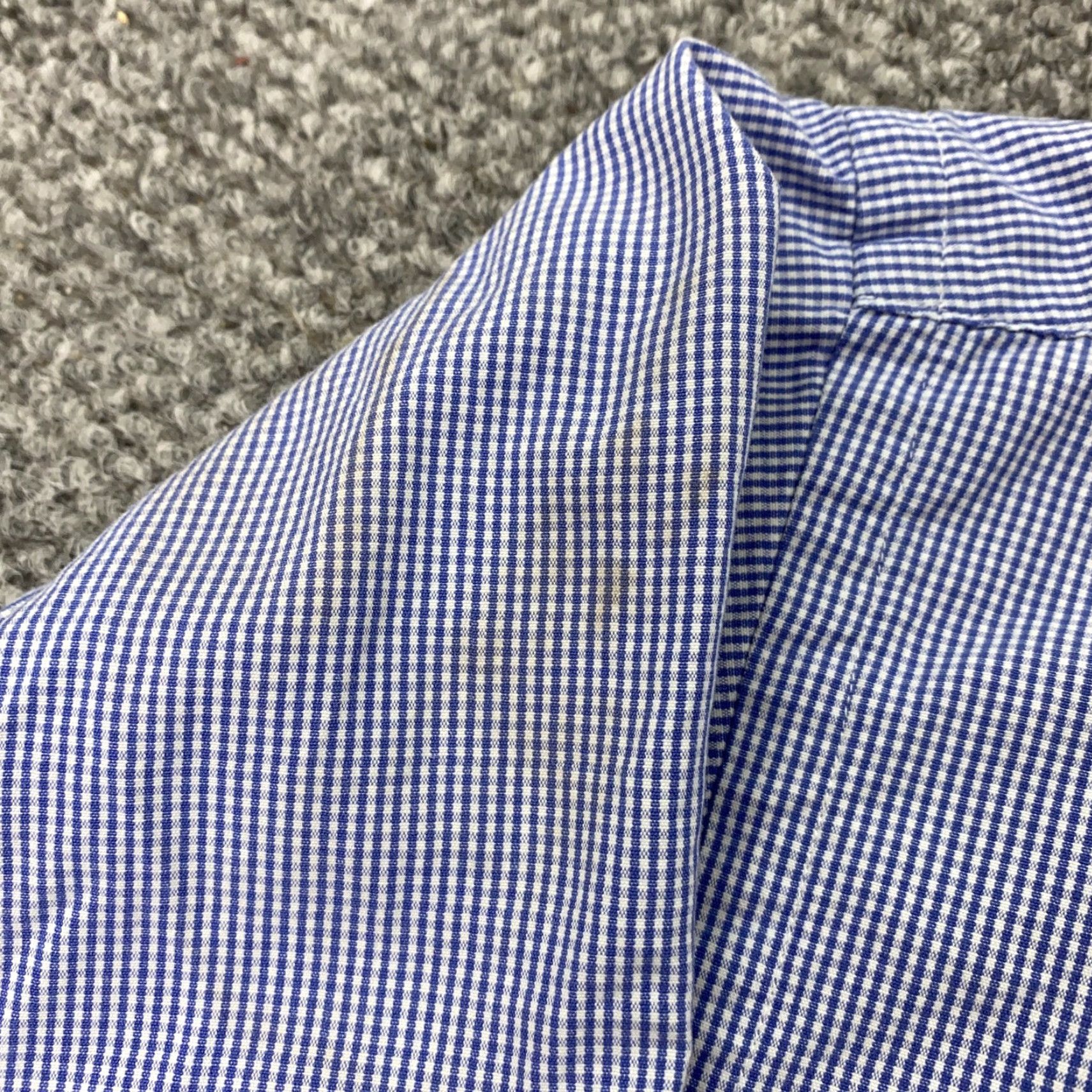 Ralph Lauren VINTAGE Ralph Lauren Shirt Mens Large Long Sleeve Cotton Gingham Blue White Classic Fit 90s Preppy Polo Pony Size US L / EU 52-54 / 3 - 3 Thumbnail