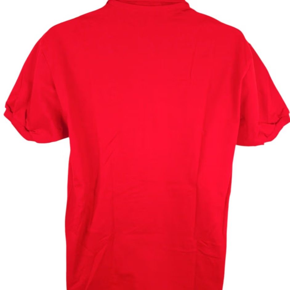 Jerzees VINTAGE Jerzees Polo Shirt Mens Large 80s 90s Made In USA Cotton Blend Red Short Sleeve Polo Shirt Mens L Size US L / EU 52-54 / 3 - 4 Thumbnail