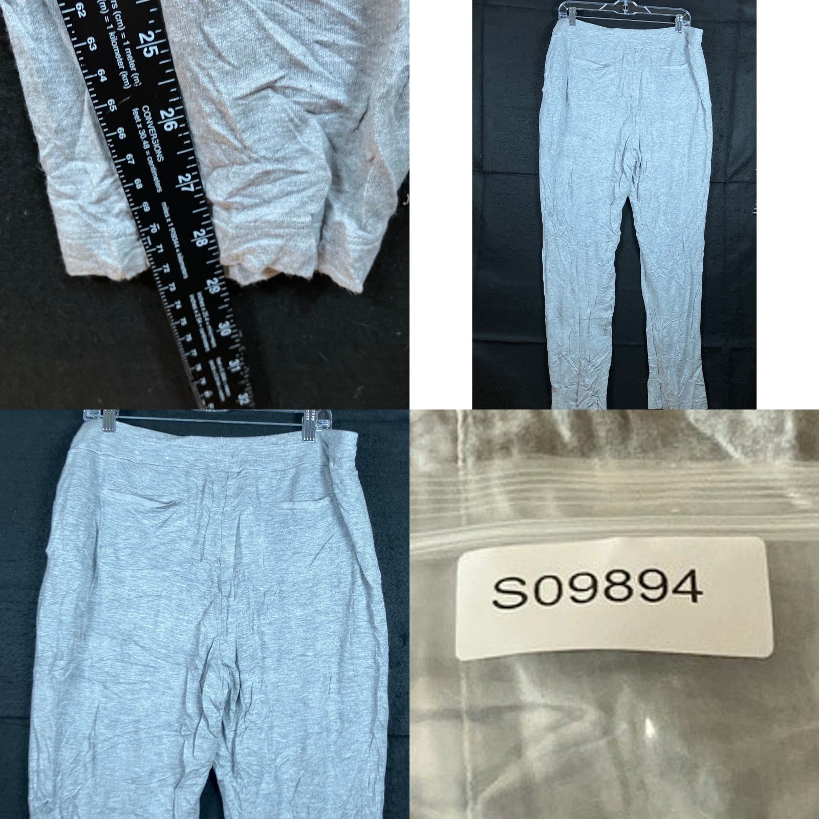 Vintage Zenergy by Chico's Womens Pants Gray Pull On High Rise Lightweight Stretch 2 (L) Regular Casual Workwear Pants Size 25" / US 0 / IT 36 - 8 Thumbnail