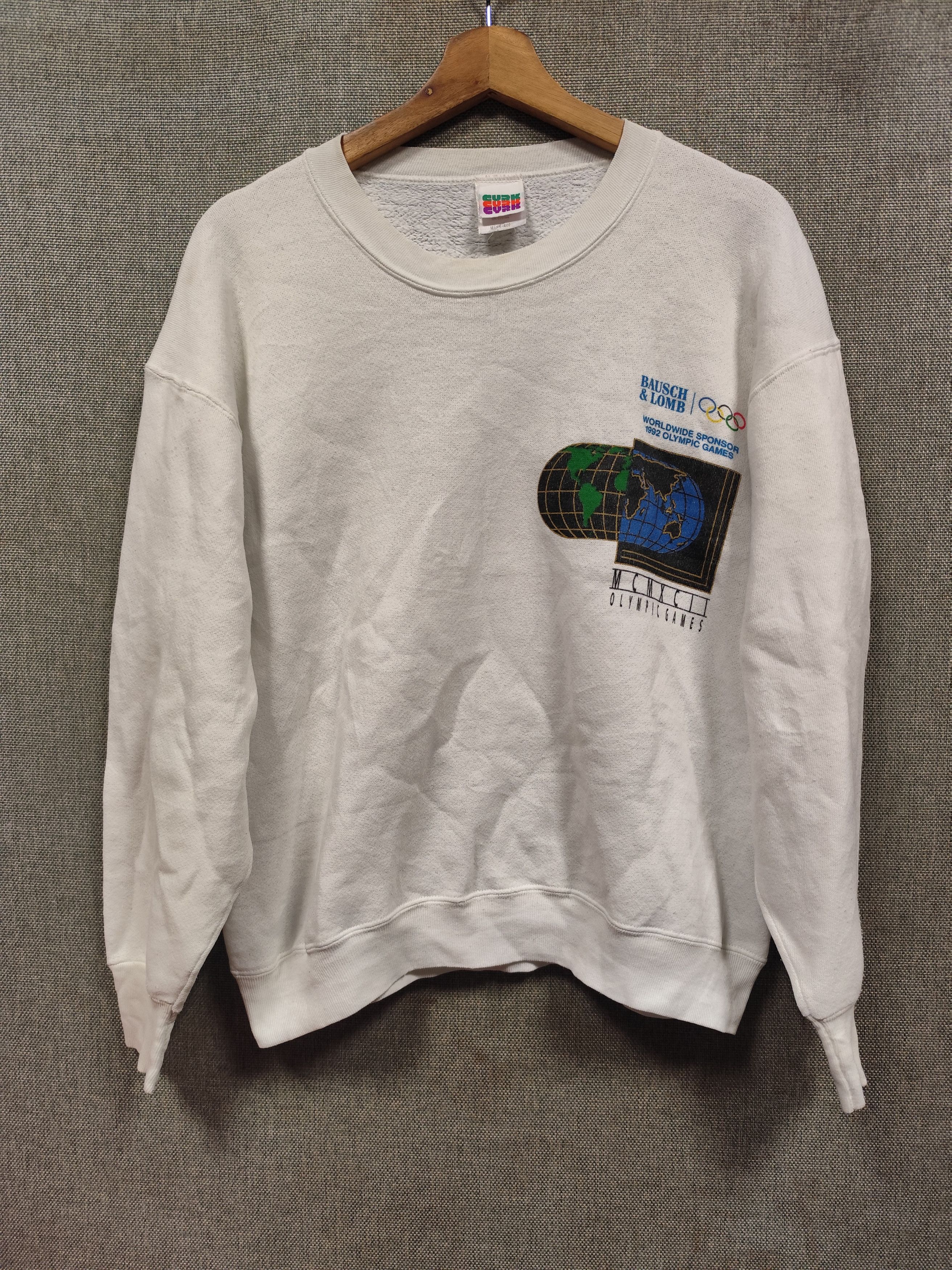 Bausch & Lomb × USA Olympics × Vintage Vintage 1992 sweatshirt usa olympics by bausch & lomb Size US M / EU 48-50 / 2 - 1 Thumbnail