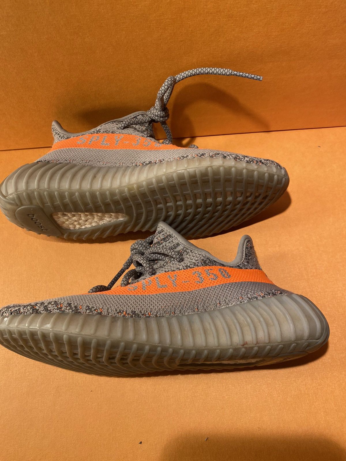 image of Adidas Yeezy Boost Shoes in Grey, Women's (Size 4)