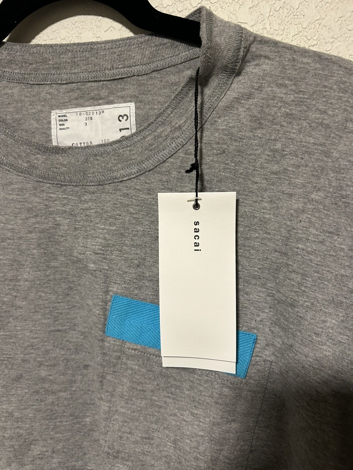 Sacai Sacai Men’s Zip Tee Size US L / EU 52-54 / 3 - 6 Thumbnail