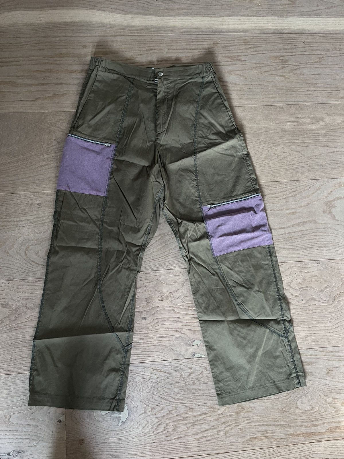 Paria Farzaneh Pariah Farzaneh khaki trackpants Size US 32 / EU 48 - 3 Thumbnail