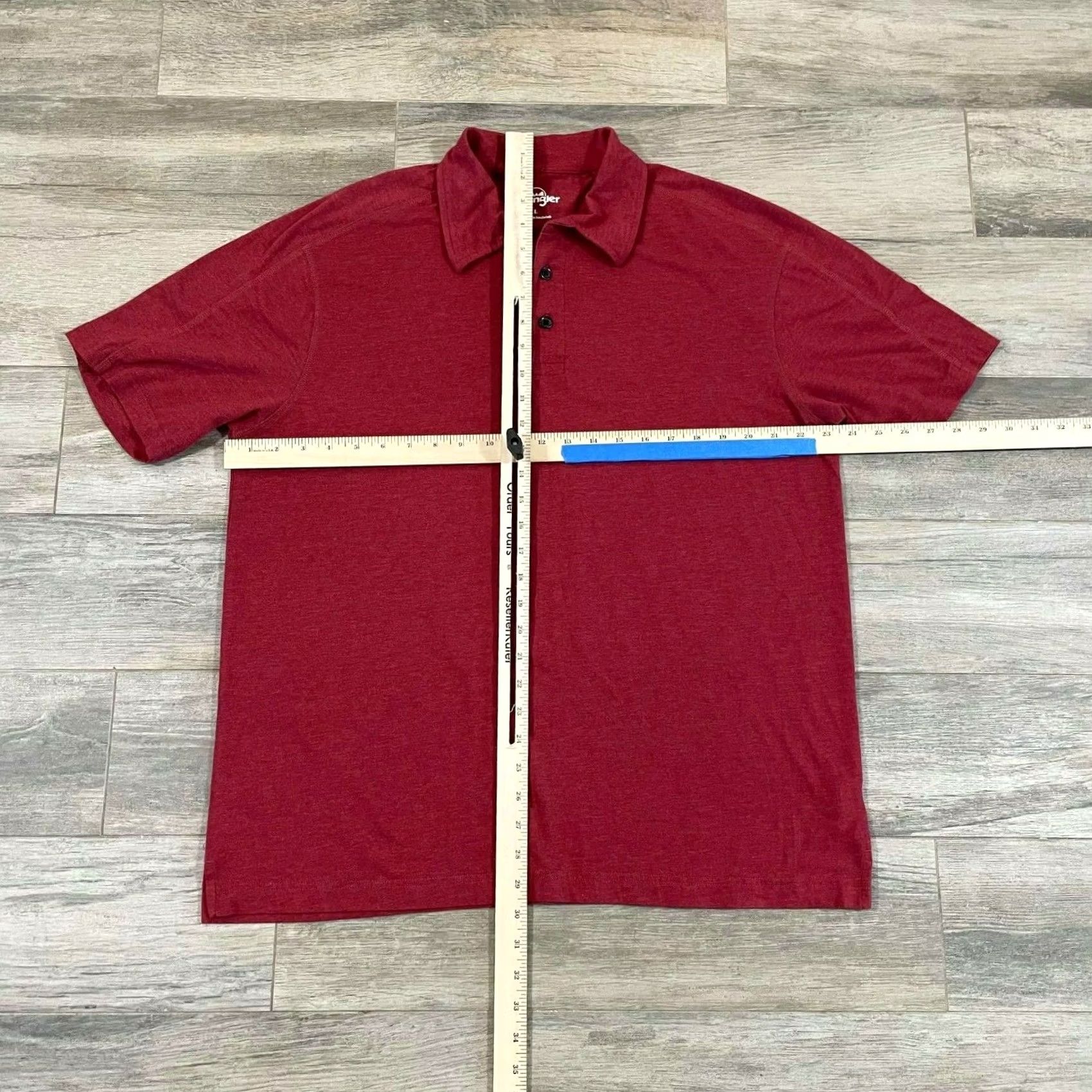 Wrangler Wrangler Polo Shirt Mens L Red Short Sleeve Collared Rugby Cotton Outdoor Men Size US L / EU 52-54 / 3 - 4 Thumbnail