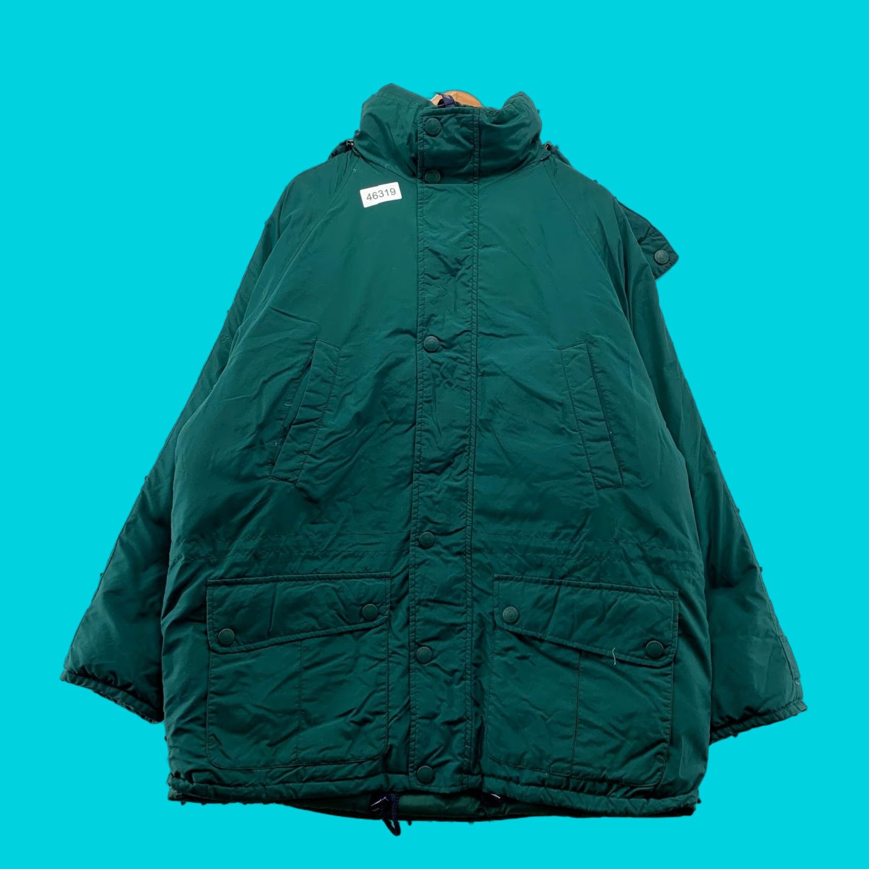 Eddie Bauer VINTAGE Eddie Bauer Down Parka Jacket Mens L Green Outdoor Hooded Heavyweight Size US L / EU 52-54 / 3 - 1 Thumbnail