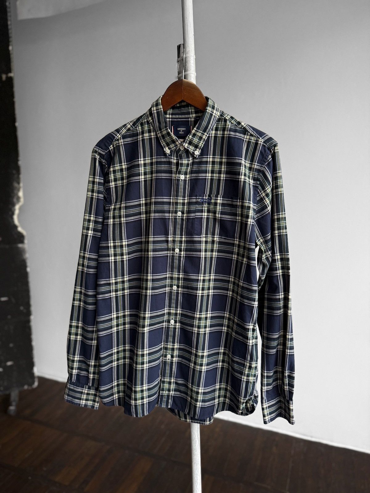 Superdry SuperDry Osaka Classic London Plaid LS Button Down Shirt Size US XL / EU 56 / 4 - 1 Thumbnail