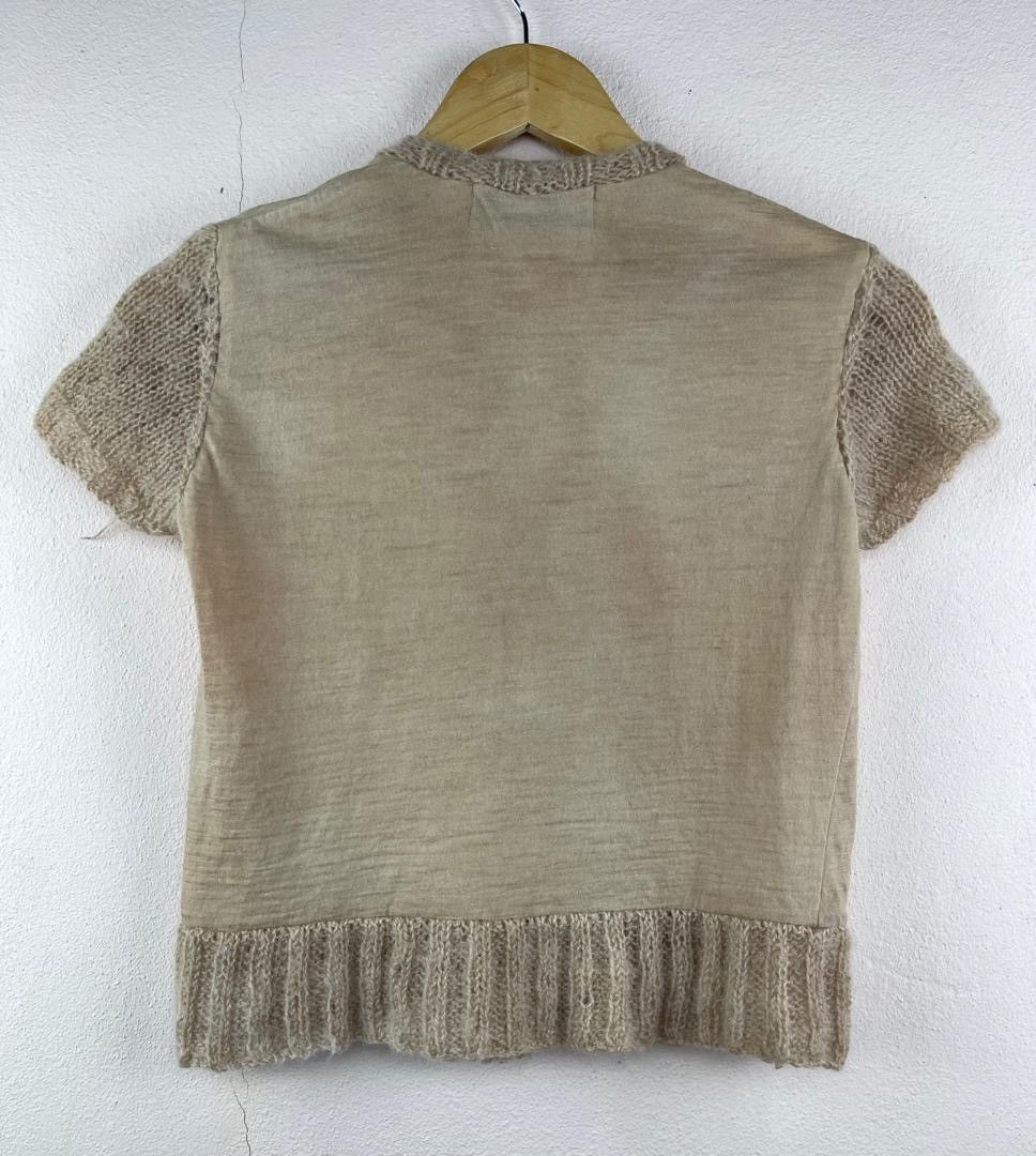 Tricot Comme des Garcons AD1999 Rei Kawakubo Wool Knit Top Size XS / US 0-2 / IT 36-38 - 9 Thumbnail