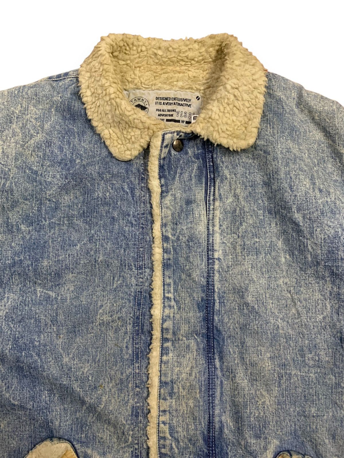 Japanese Brand Vintage Ice Fire Japan Oversized Sherpa Lined Denim Jacket Size US L / EU 52-54 / 3 - 5 Thumbnail