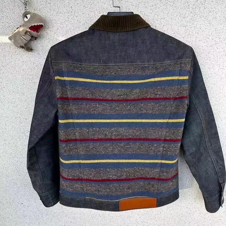 Loewe LOEWE Cotton velvet collar patch jacket with leather logo Size M / US 6-8 / IT 42-44 - 5 Thumbnail