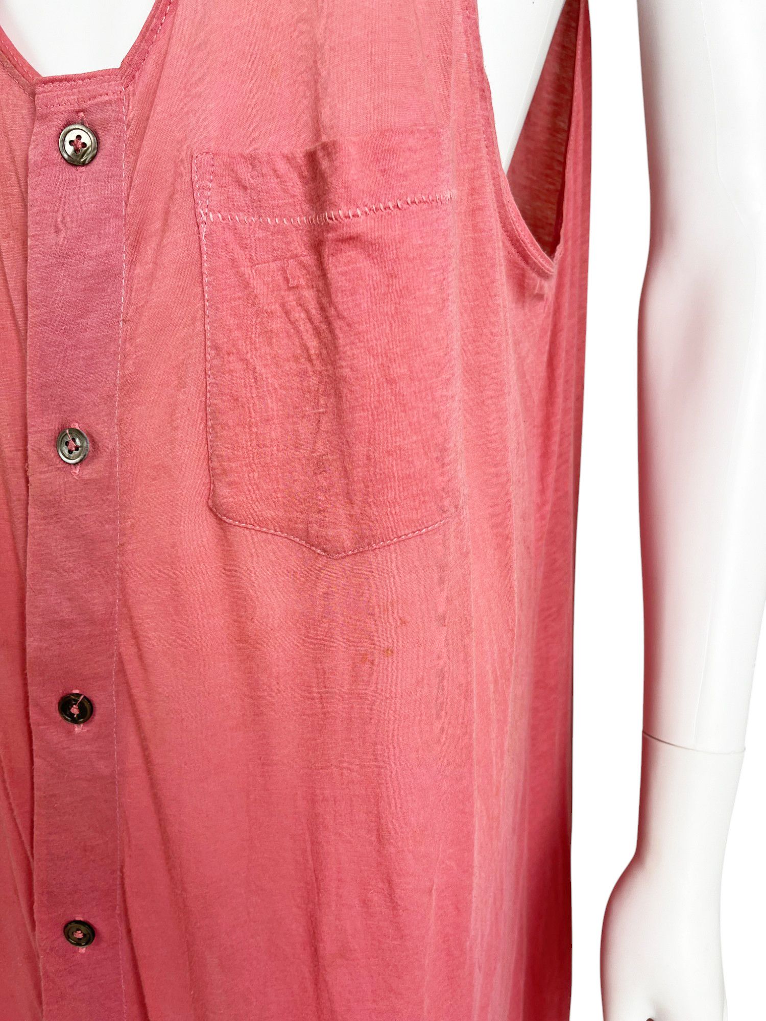 Ann Demeulemeester by Sebastien Meunier Button Up Pink Long Top Size S / US 4 / IT 40 - 7 Thumbnail