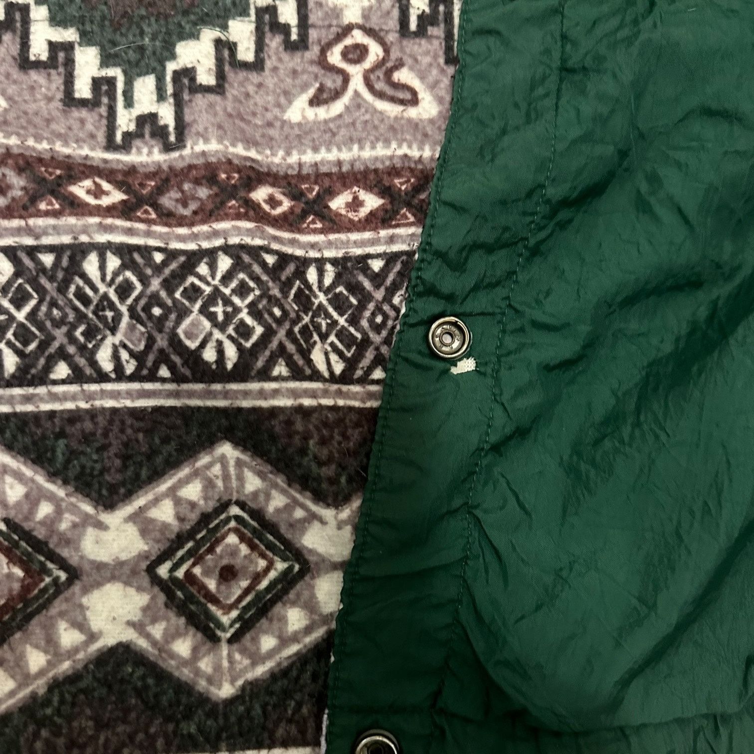 & Other Stories Reversible green Aztec pattern windbreaker club casual Size US L / EU 52-54 / 3 - 3 Thumbnail
