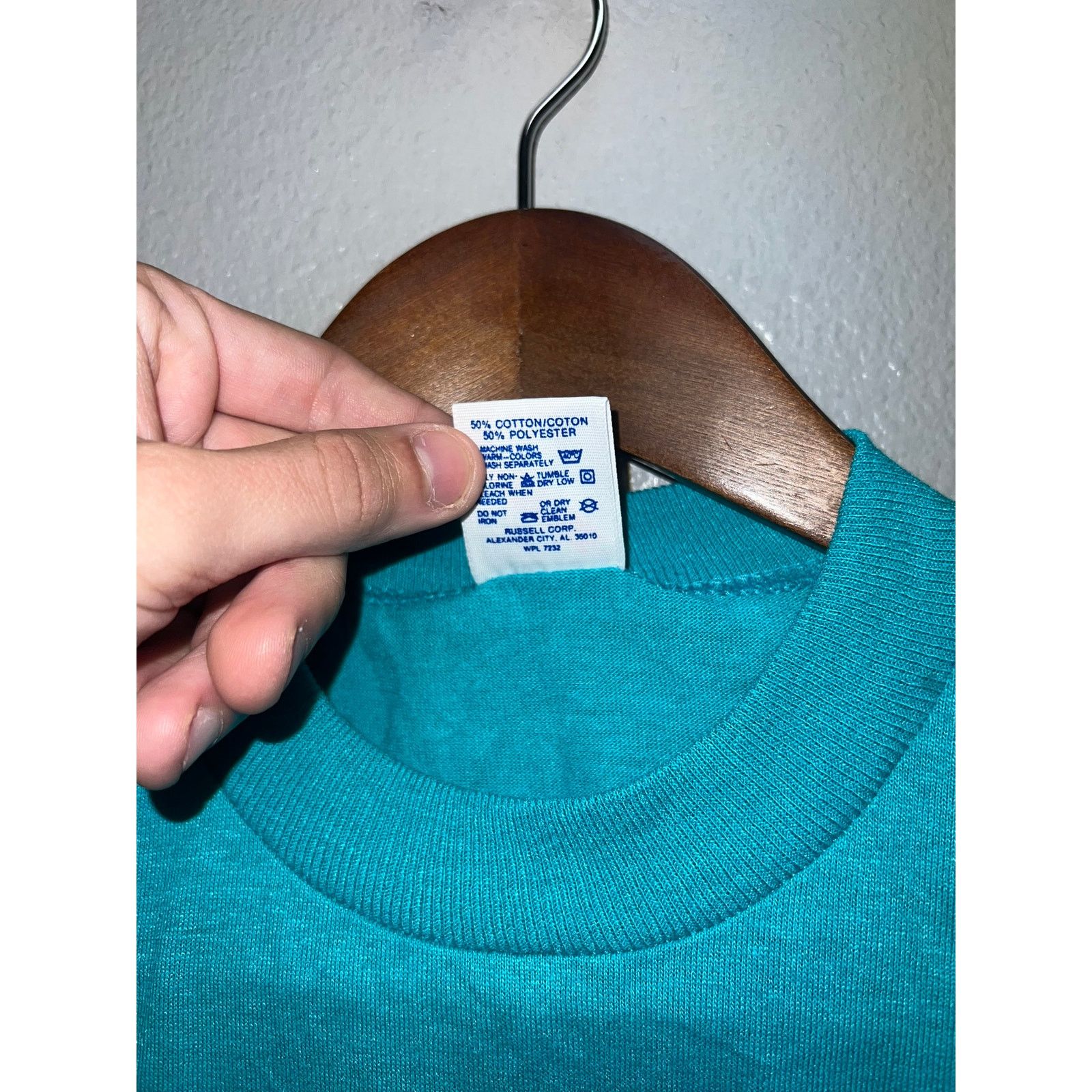 Jerzees Vintage Mouth Rushmore Shirt South Dakota Teal Tee 80s M Size US M / EU 48-50 / 2 - 7 Thumbnail